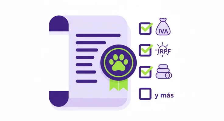 Obligaciones fiscales de una residencia canina: IVA, IRPF y más